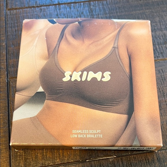 SKIMS Seamless Sculpt Low Back Bralette in Brown - Picture 2 of 5